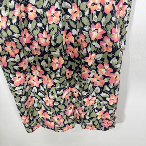 Maggy London Vintage Floral Midi Dress Size 8 Multicolor Botanical Garden - Picture 10 of 13